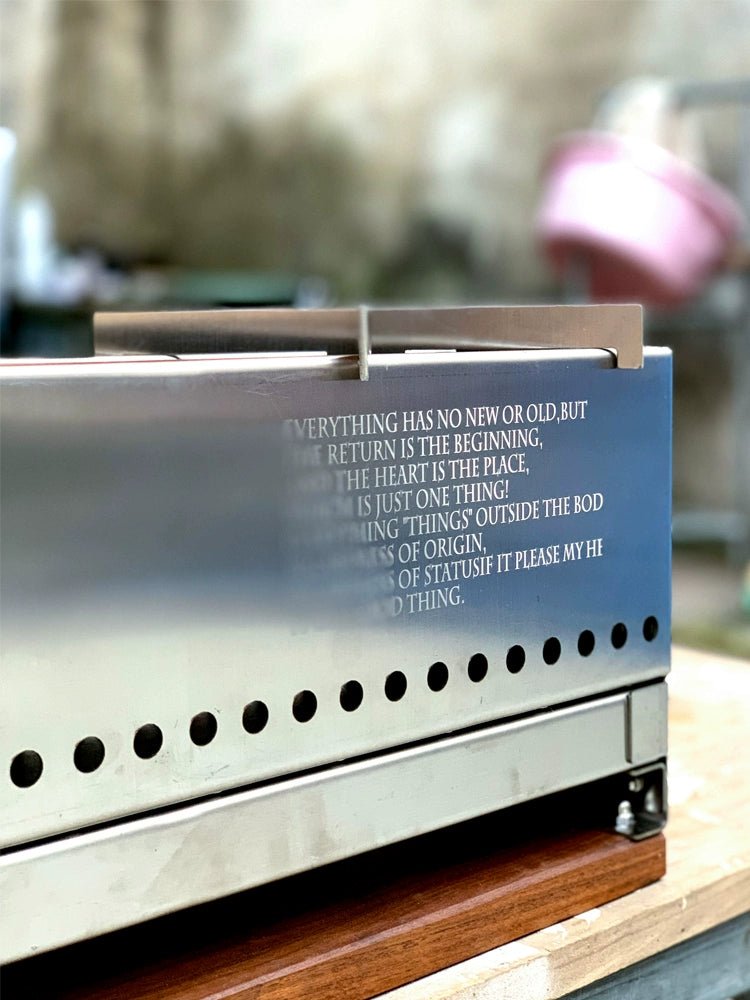 FOCUS UNCLE 二次燃焼式・高耐久クルミ木製焚火台 - CALAFO