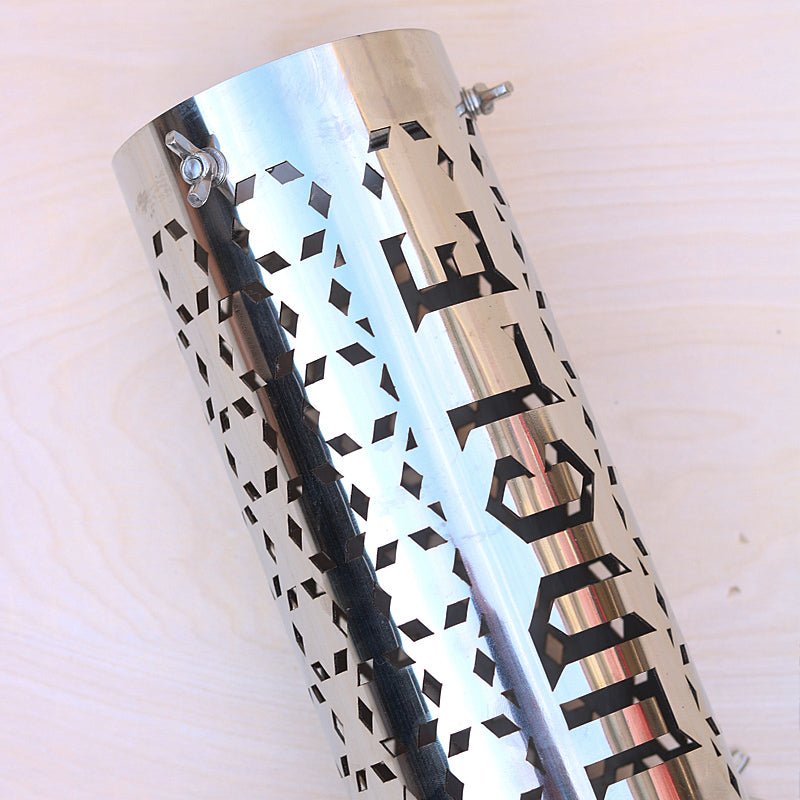 【FOCUS UNCLE】 煙突ガードA柄 ラス網ネジ式 (11.4*50cm) - CALAFO