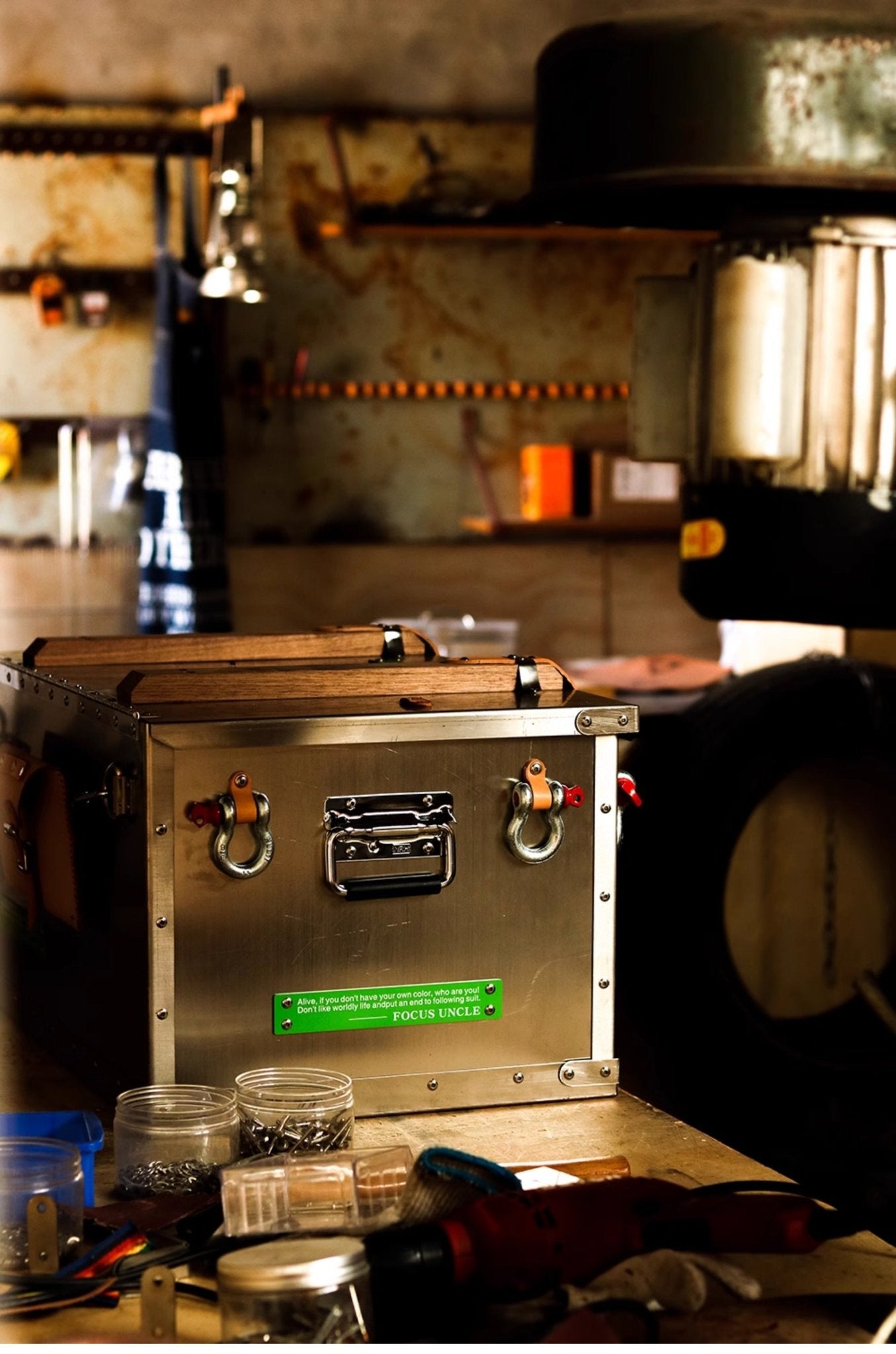 FOCUS UNCLE極みの収納:オリジナル304ステンレス製・工業風大型収納ボックス - CALAFO