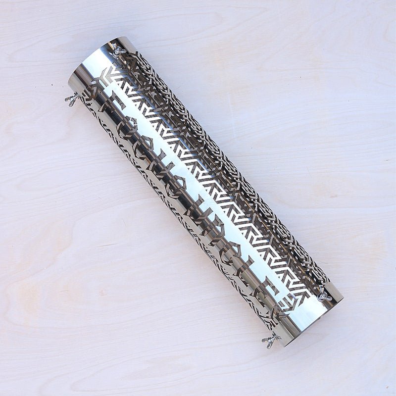 【FOCUS UNCLE】煙突ガードB柄 ラス網ネジ式 (11.4*50cm) - CALAFO