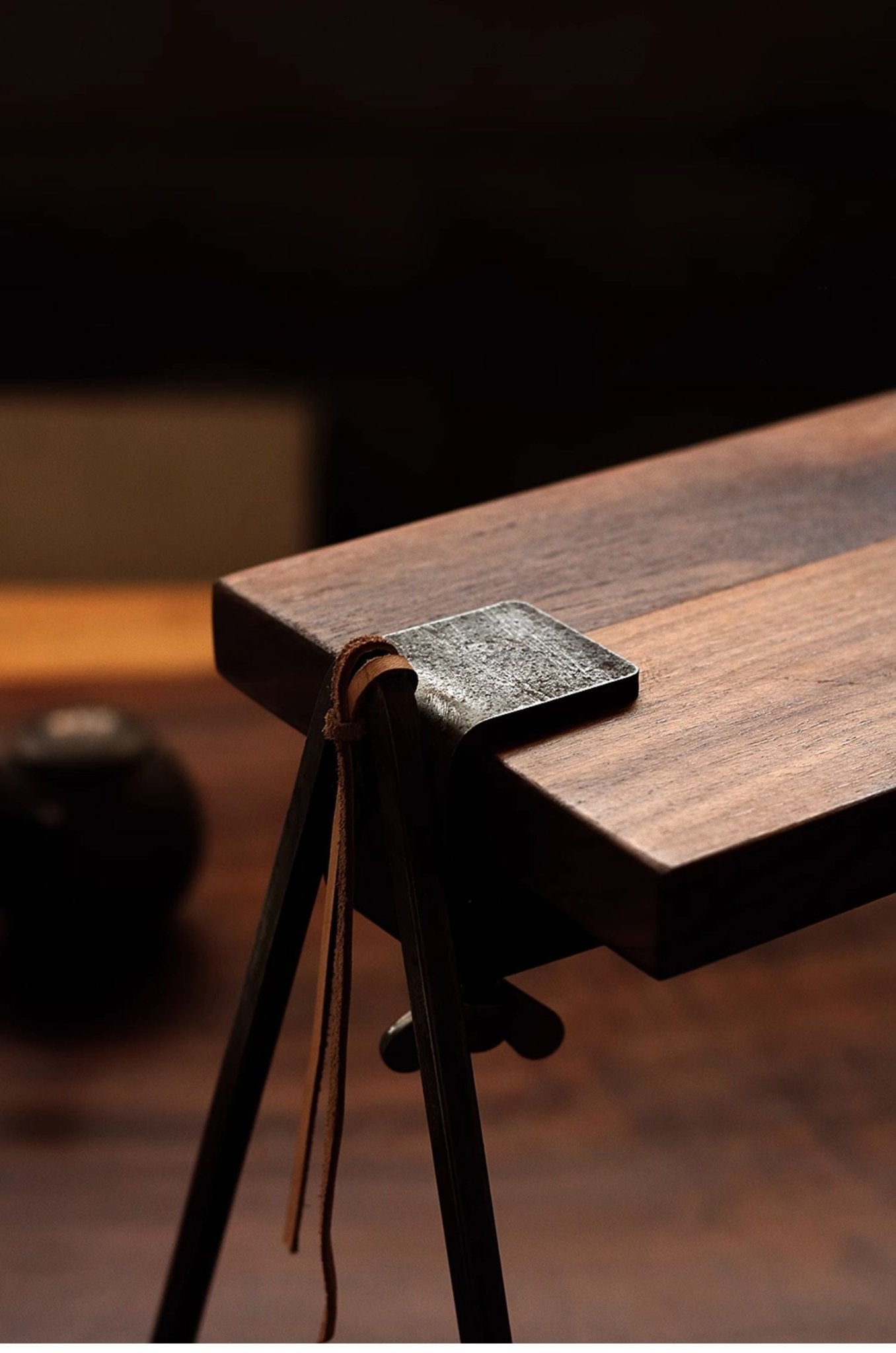 FOCUS UNCLEクルミ木製レトロな折りたたみ式アウトドアキャンプテーブル「SOLO」 - CALAFO