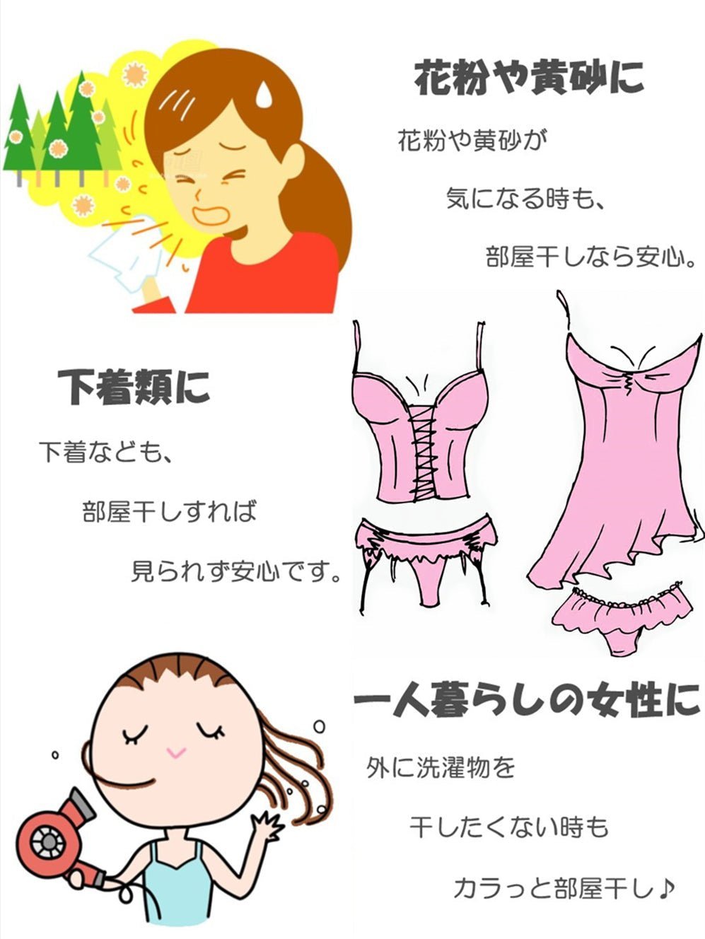 【急速衣類乾燥袋】ヘアドライヤーさえあればサラッと乾燥！旅行・出張先でも大活躍！ - CALAFO