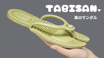 TABISAN（たびさん）：旅の新しい相棒！折りたたみ可能なサンダル - CALAFO