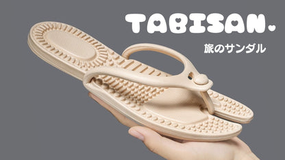 TABISAN（たびさん）：旅の新しい相棒！折りたたみ可能なサンダル - CALAFO