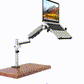 Increase comfort and productivity with this ergonomically designed articulating laptop arm!