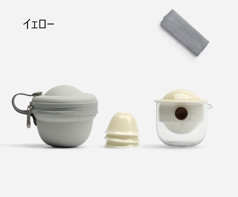 A teapot with no handle that draws out the umami of tea leaves.